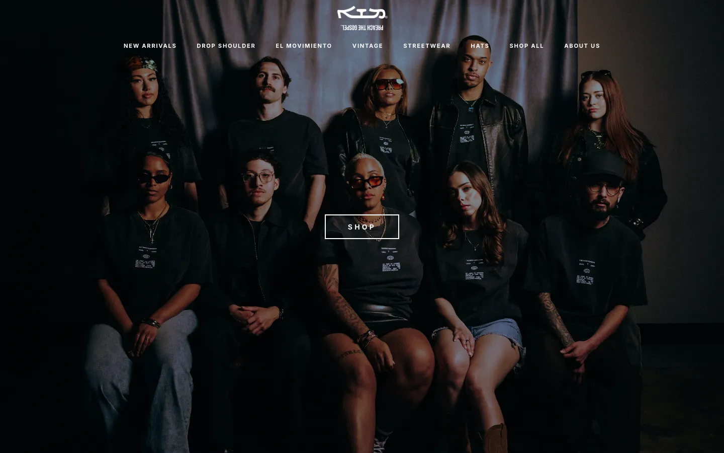 Preach the Gospel website on desktop, designed by CALLIE BRAND
