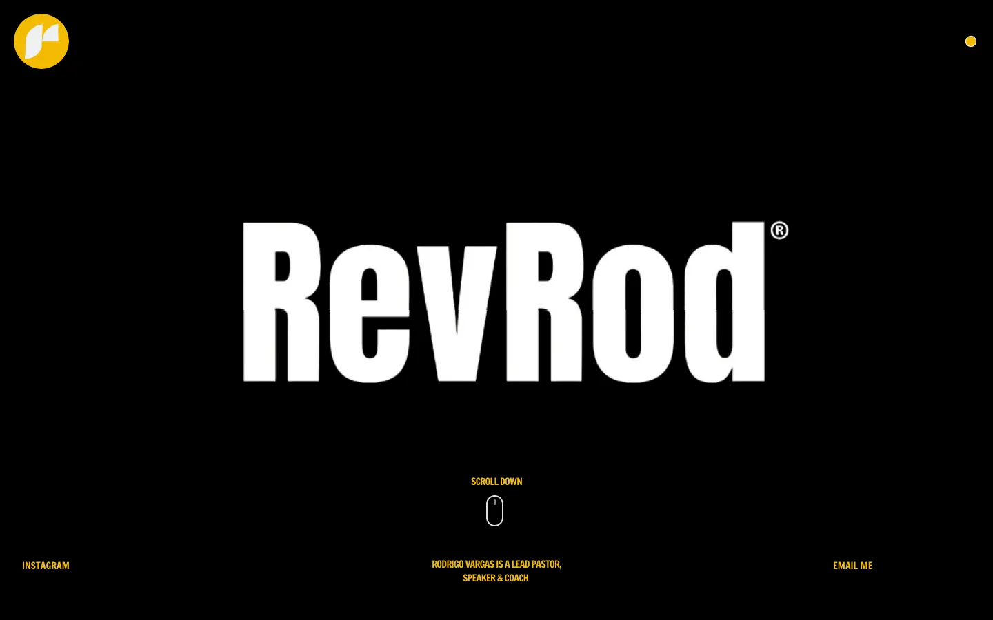 RevRod HTX website on desktop, designed by CALLIE BRAND